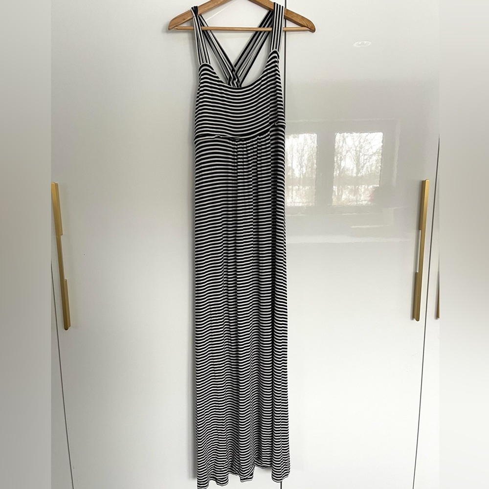 Calvin Klein striped maxi dress